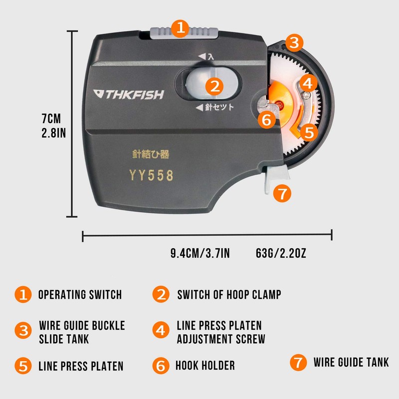 THKFISH Hook Binder for Fishing Hooks - Portable Electric Automatic