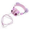 LABRIMP Boy Girl Over Ear Headphone Microphone Furry Cat Ear