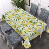 Walmsco Tablecloth Green Leaves Yellow Lemon Decor For Dining Room