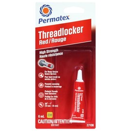 Permatex 27106 Red High Strength 271 Threadlocker, 6mL