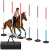 6 Pcs 6ft Pole Bending Poles for Horses,Thickened Heavy Duty
