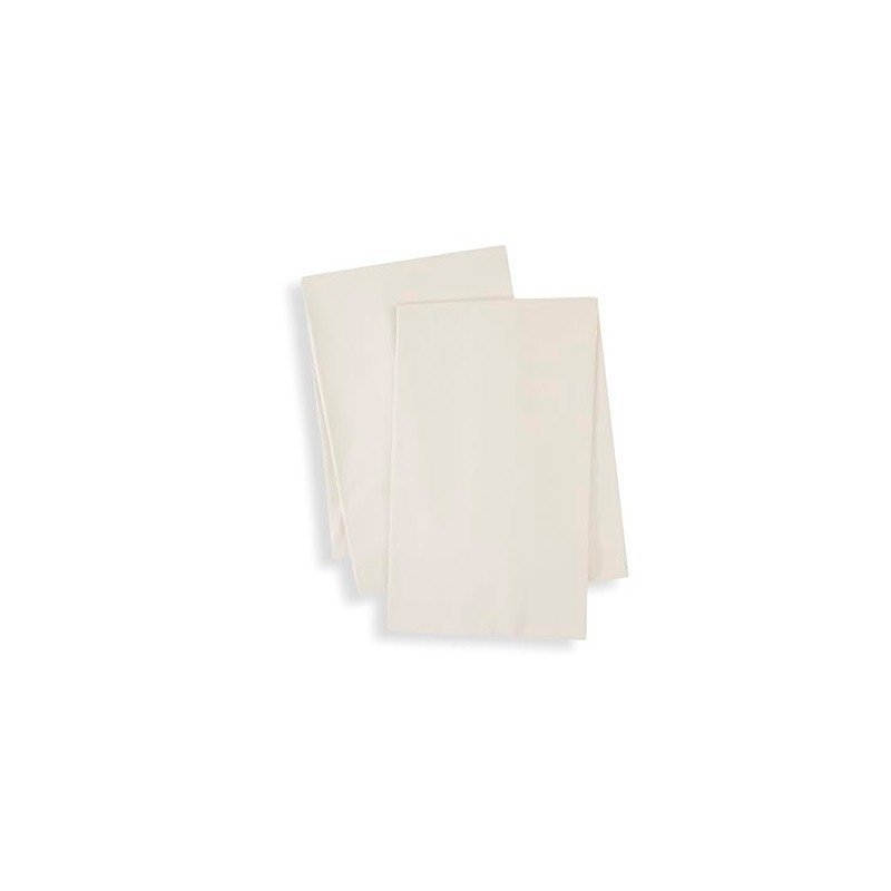 Linen Closet Luxury Cotton Percale Flat Sheet, Twin, Beige