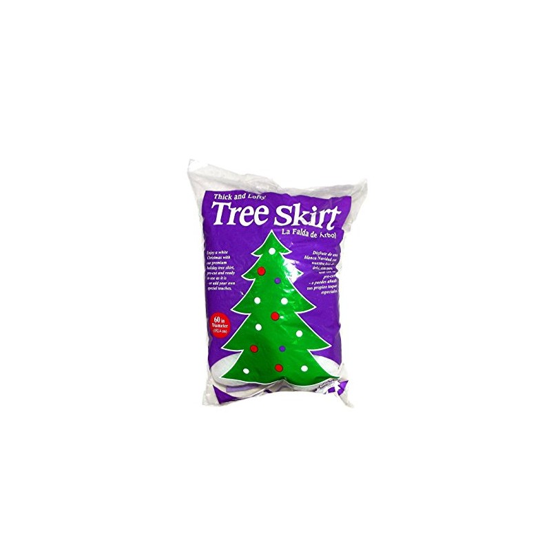 Thick and Lofty White Tree Skirt 60 Inch
