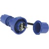 SIROX Pressure-Waterproof Protective Contact Plug, Blue, IP66/IP68, 250 V, 10