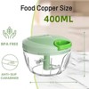 Vegetable Chopper Manual Food Chopper with Container, Hand Pull String