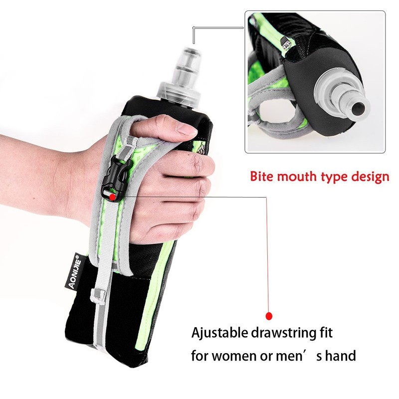 Geila Handheld Water Bottle for Running, 17 oz Grip Handheld