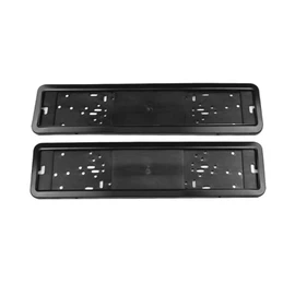 MAX COOL 2PCS European Number License Plate Covers Frame Holder Mounting Bracket Standard