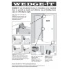 Wedge-It Olive Green Door Stop Compact Durable Holds Doors Open