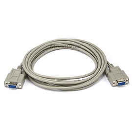 Monoprice Molded Cable - 10 Feet - Beige | DB 9 Female/Female