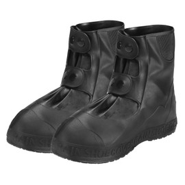 PATIKIL XXXL Waterproof Shoe Cover, 1 Pair Reusable Non-Slip TPE Rain Shoe Cover Snow Boot Protector Overshoes Galoshes for Men and Women Rainy Outdoor, Black