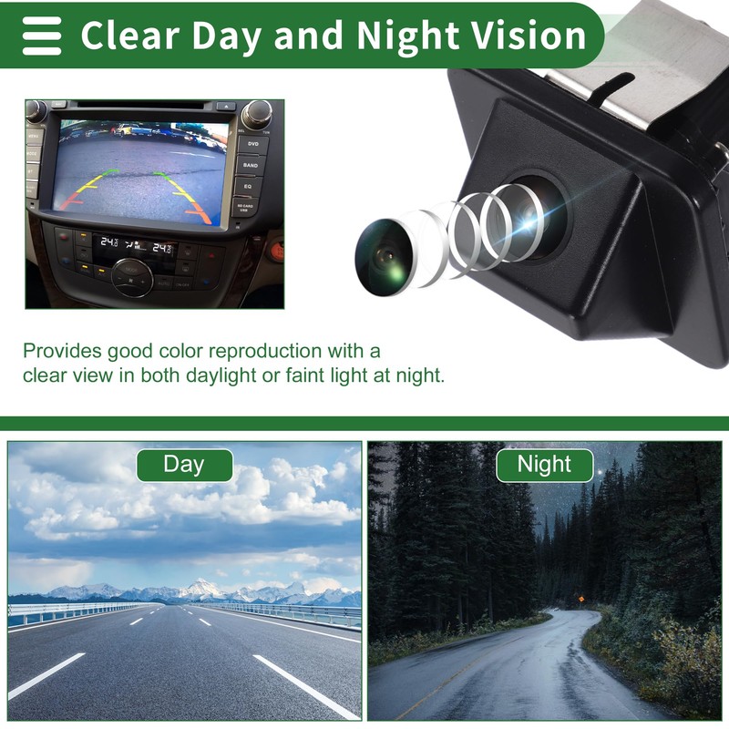 X AUTOHAUX Rear View Camera Park Assist Camera Backup Reverse