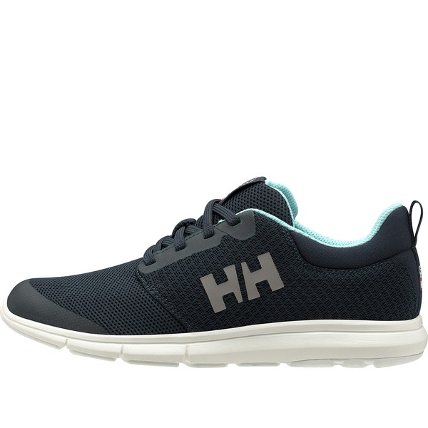 Helly-Hansen Women's W Feathering Boating Shoes, Navy Glacier Blue Off White, 8.5