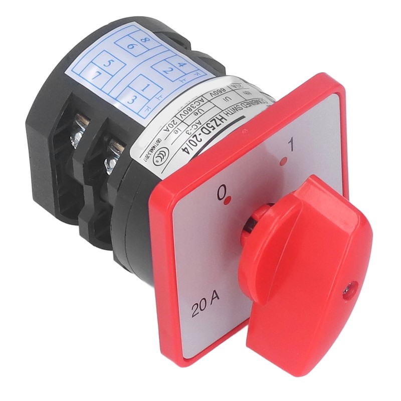 Changeover Switch PC Flame Retardant Combination Selector Switch 2 Sections