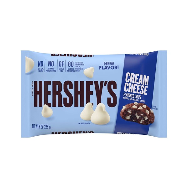 Hershey's Cream Cheese Baking Chips 8 oz (Pack of 6)