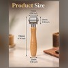 Leather Press Roller with Wooden Handle – Three Widths or