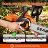 GEARPASS 42V 16-Inch Cordless Chainsaw with 2x 4.5Ah Battery &