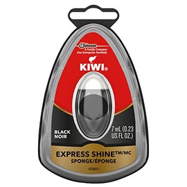 KIWI Express Shine Sponge, Black, 0.23 oz (1 Sponge)