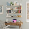 Wallniture Bora Long Floating Shelves, 48"x6" Wall Bookshelf Living Room,