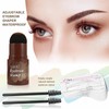 Eyebrow Stamp Set, 13pcs/set Eyebrow Stamp with 2 Eyebrow Brushes