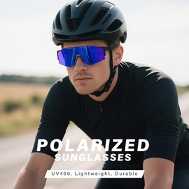 DioKiw 4PACK Polarized Sport Sunglasses for Men UV Protection Cycling Fishing Sun Glasses Big Frame Mountain Bike Goggles