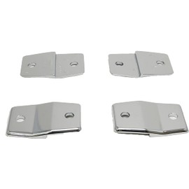 Harris Hardware TP8340-B Die Cast Zamac Chrome Plated 1/4" Offset Alcove Clips, 2-Pair