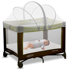 jiangcha Pack N Play Tent Cover - Bassinet Cover for Pack N Play/Travel Crib/Mini Crib/Playpen, Bassinet Mosquito Net Cover with Two-Way Zippers (White-Large)