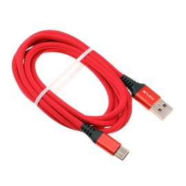 Red 6ft USB-C Cable Type-C Charger Cord Compatible with Lenovo Tab M10 (Gen 2,3)/M10 Plus/M8 (Gen 3,4 2021,2024), Power Wire Long Braided Fast Charge