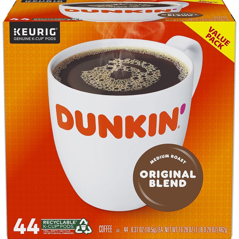 Dunkin' Donuts 2091512 Original Blend Coffee K-Cup Pods Medium Roast