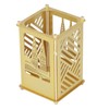 Metal Pen Holder Multifunctional Easy Assembly Glossy Golden Surface Plating