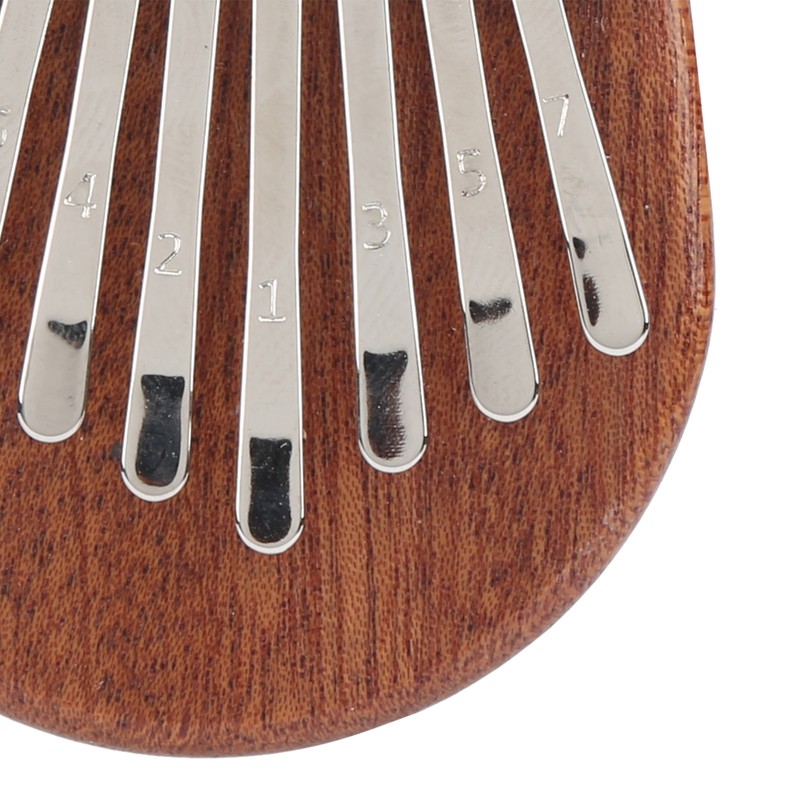 8 Tone Kalimba Thumb Piano C Key Mini Portable Mahogany