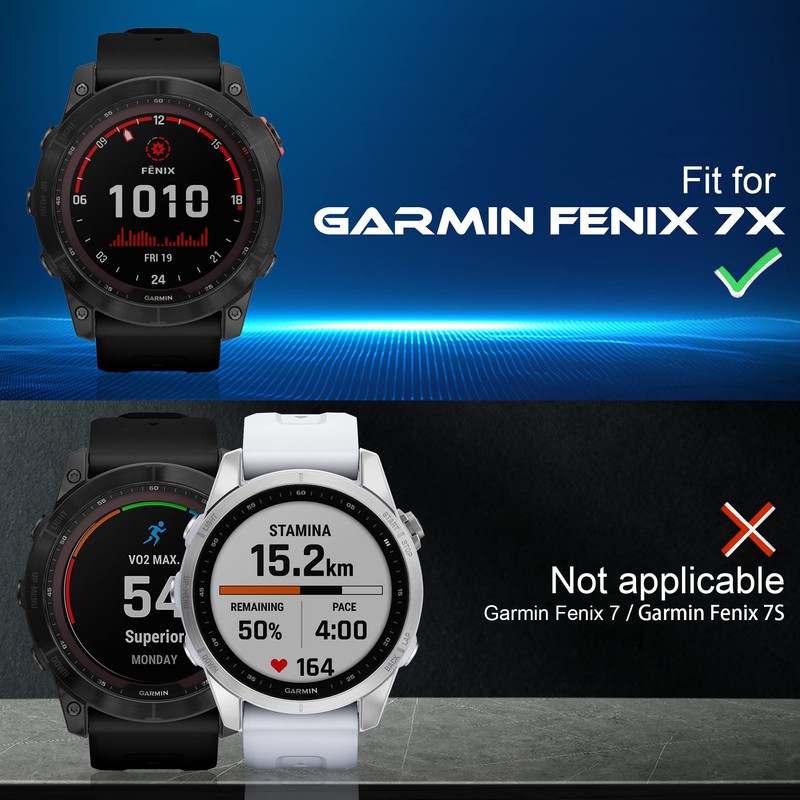 NEWZEROL 4 Stück Display Glasschutz Kompatibel mit Garmin Fenix 7X