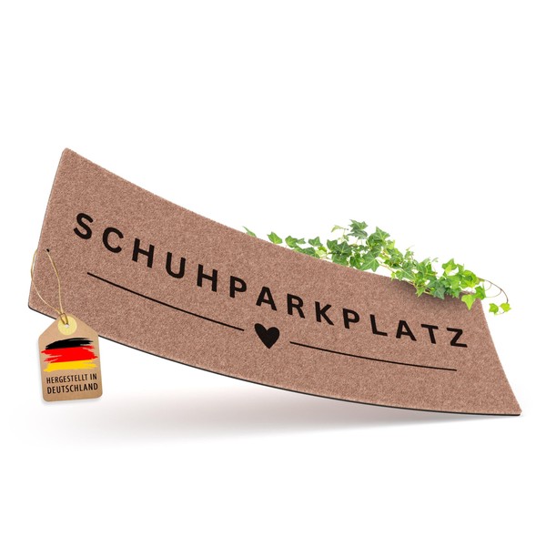 ElbFuchs® Schuhparkplatz Doormat 75 x 30 cm Beige Ideal Shoe
