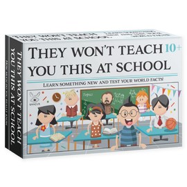 KANGUR They Won’t Teach You This At School Card Game Age 10 Plus Educational Trivia Fun Family Game With Surprising Facts For Kids And Adults