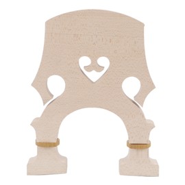 Violin Bridge Maple Wood Adjustable Brass Screw Double Bass Bridge for Replacement 3/4