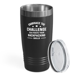 Hobby Tumbler 20oz Black -Backpacking Skills - Adventure Traveling Mountain Hiking Backpacker Outdoor Forest Journey