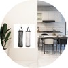 SHANFEILU Plastic Bag Holder Kitchen Grocery Dispenser Waterproof Washable Wall