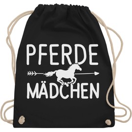 Shirtracer - Gym Bag Backpack - Bags - Horse Girls - Horse Girl, 03 Black, Unit size