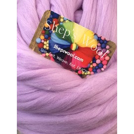 Lavender Wool Roving, Purple Roving, Shep's Wool, Wool Roving, Roving, Spin Wool, Felting Wool (1lb)