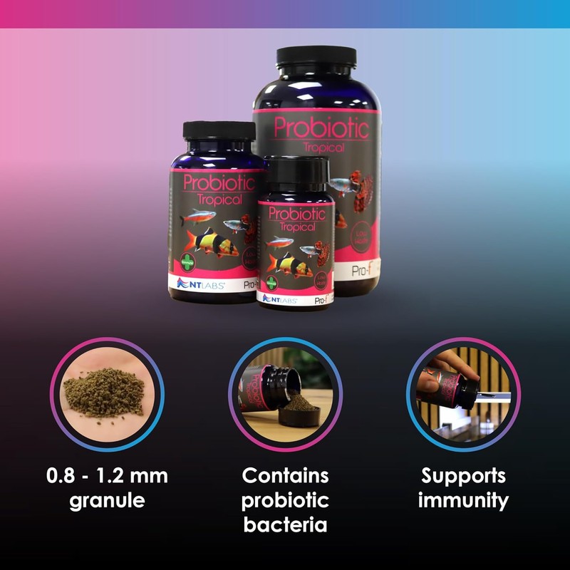 NT Labs Pro-F Probiotic Tropical Fish Food For Freshwater Tropical
