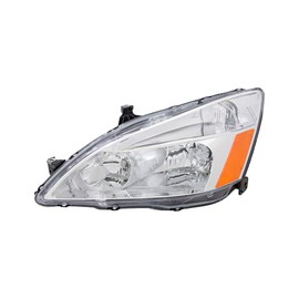 Replacement For Honda Accord Coupe 2D/Sedan 4D 2003-2007 Hybrid 2005-2007 Halogen Head Light Assembly, Left/Driver Side, 33151-SDA-A01 / HO2502120 DOT&SAE