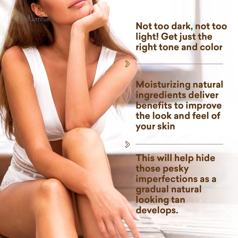 Just Nutritive Sunless Tanning Lotion - Light to Medium tones