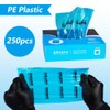 Emalla 250pcs Tattoo Wash Bottle Bags Blue Squeeze Bottle Bag
