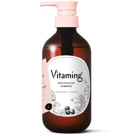 Vitaming V1 Moist Shampoo, 16.2 fl oz (480 ml), Tangerine & Jasmine Scent, Vitamins Shampoo, Vitamins Moisturizing