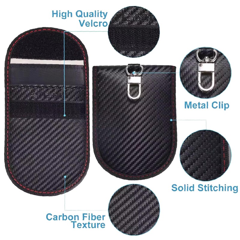 2 UR DOOR Faraday Key Fob Protector Pouch - Compact