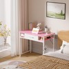 Pamray 32 Inch Small Computer Desk with Drawers for Bedroom