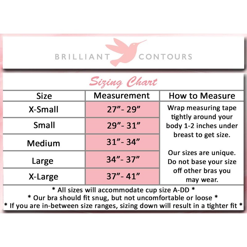 Post Surgical Comfort Compression Sports Bra: Black Dragonfly (Medium)