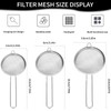 hurifeng 3 Piece Stainless Steel Flour Sieve Set – Fine