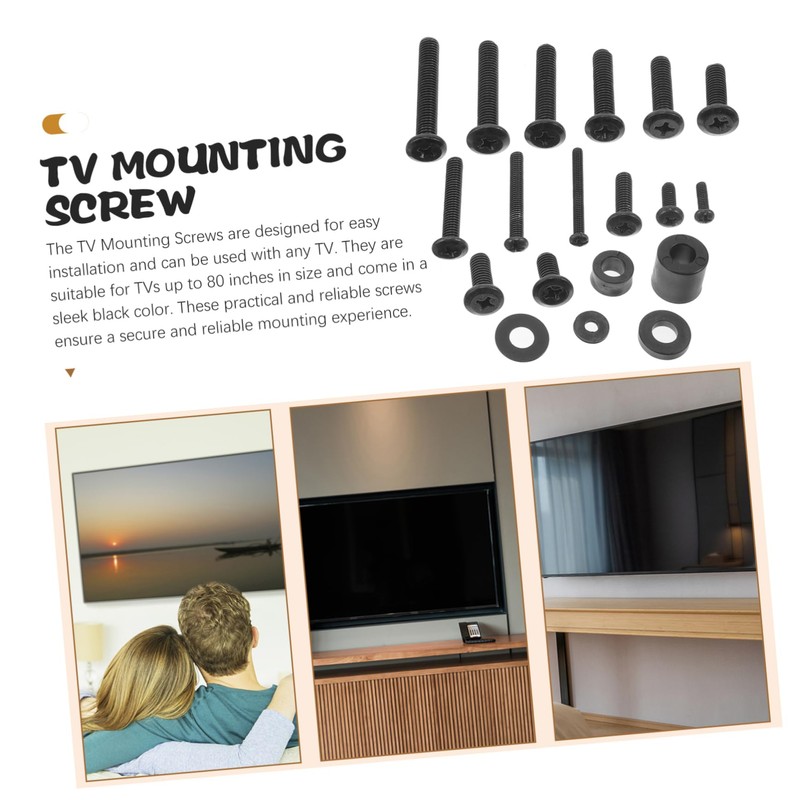 GRIRIW Replacement Wall Mount Screws for Tv Mounting Sturdy Metal
