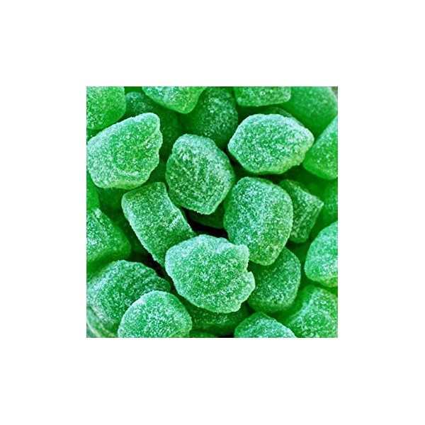Smarty Stop Green Jelly Spearmint Leaves Slices Candy (2 LB)