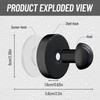 Fengxunzmm Pack of 4 Suction Hooks, Extra Strong Suction Cup,